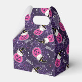 かわいい猫とカボチャのハロウィンパターン フェイバーボックス (裏面サイド)