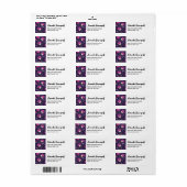 かわいい猫とカボチャのハロウィンパターン ラベル (フルシート)