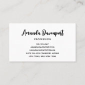 かわいい猫とカボチャのハロウィンパターン 名刺 (裏面)