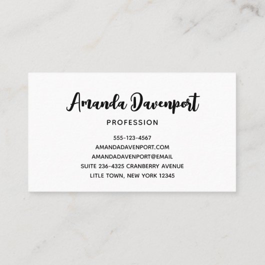 かわいい猫とカボチャのハロウィンパターン 名刺 (裏面)