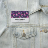 かわいい猫とカボチャのハロウィンパターン 名札 (インサイチュ)