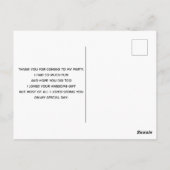 かわいい猫とカボチャのハロウィン柄サンキュー ポストカード (裏面)