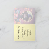 かわいい猫とカボチャの魔女、カスタム カード (内部)