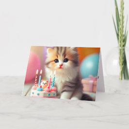 かわいい猫とケーキ シーズンカード