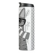 かわいい猫とコーヒー好パーソナライズされたき タンブラー (回転右)