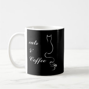 かわいい猫とコーヒーTシャツ コーヒーマグカップ