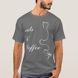 かわいい猫とコーヒーT Tシャツ