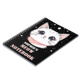 かわいい猫とニャーニャー手帳 ノートブック (左側)