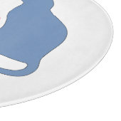 かわいい猫とハート愛 カッティングボード (角)