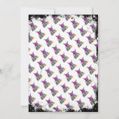 かわいい猫とフクロウのハローウィンパーティ 招待状 (裏面)