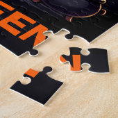 かわいい猫とフクロウの子ども ジグソーパズル (側面)