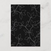 かわいい猫とフクロウ結婚ハロウィン詳細 エンクロージャーカード (裏面)