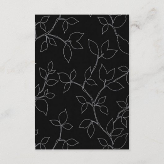 かわいい猫とフクロウ結婚ハロウィン詳細 エンクロージャーカード (裏面)