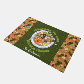 かわいい猫とラーメン ドアマット (アングル)