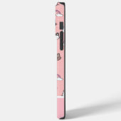 かわいい猫とレインボーモノグラム Case-Mate iPhoneケース (裏面 / 左)