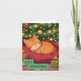かわいい猫と一緒に過ごしやすいクリスマス シーズンカード