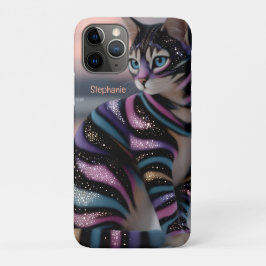 かわいい猫と名前のカスタムデザイン iPhone 11 PROケース