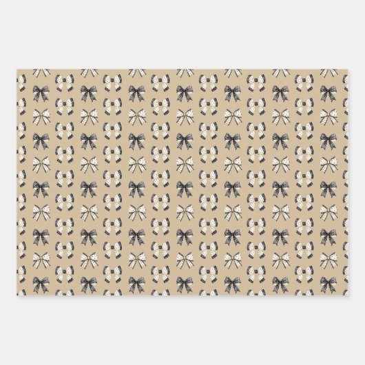 かわいい猫と幽霊ハロウィン ラッピングペーパーシート (正面)