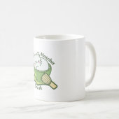 かわいい猫と抹茶ドリンク コーヒーマグカップ (正面右)