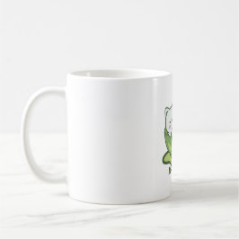 かわいい猫と抹茶ドリンク コーヒーマグカップ