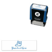 かわいい猫と文字 セルフインキングスタンプ (インサイチュ)