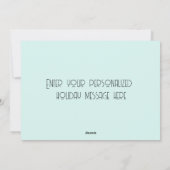 かわいい猫と犬のベストフレンドをパーソナライズ シーズンカード (裏面)