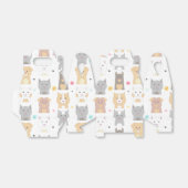 かわいい猫と犬の柄 フェイバーボックス (折り畳みなし)