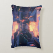 かわいい猫と犬の格子枕 – 居心地の良いペット アクセントクッション (裏面(縦))