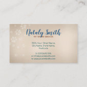 かわいい猫と犬の水彩画イラストレーション 名刺 (裏面)