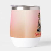 かわいい猫と犬の水色 (右面)