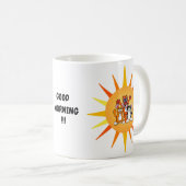 かわいい猫と犬の漫画マグカップ コーヒーマグカップ (正面右)