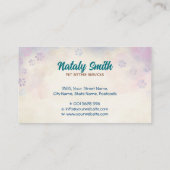 かわいい猫と犬ペットシッター 名刺 (裏面)