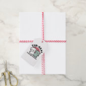 かわいい猫と犬「毛皮実在友達永遠」デザイン ギフトタグ (より糸付き)