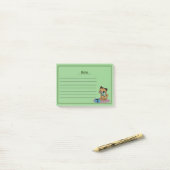 かわいい猫と猫とつけ後のメモ ポストイット (デスク上)