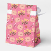 かわいい猫と花 フェイバーボックス (裏面サイド)