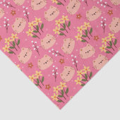 かわいい猫と花 薄葉紙 (詳細)