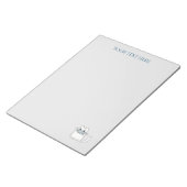 かわいい猫と賞魚付き ノートパッド (アングル)