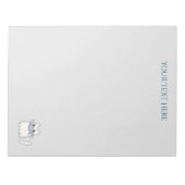 かわいい猫と賞魚付き ノートパッド (正面)