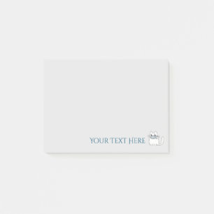 かわいい猫と賞魚付き ポストイット