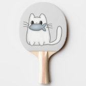 かわいい猫と賞魚付き 卓球ラケット (裏面)