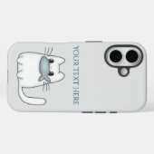かわいい猫と賞魚付き Case-Mate iPhoneケース (裏面 (横))