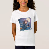 かわいい猫と魔女のTシャツ Tシャツ (正面)