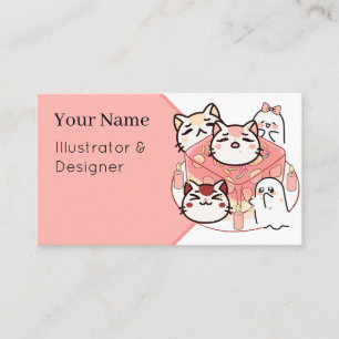 かわいい猫と魔法のゼリーの儀式 名刺