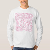 かわいい猫とASLのILYサインのデザイン - ASLデザイン Tシャツ (正面)