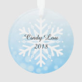 かわいい猫に写真と名前を付ける オーナメント (裏面)