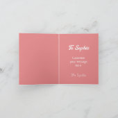 かわいい猫のお誕生日お祝い招待状カード 招待状 (内部)