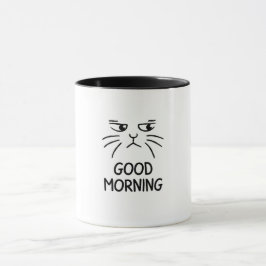 かわいい猫のことわざ「おはよう」 マグカップ