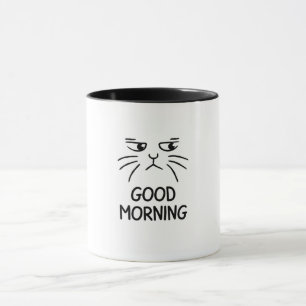 かわいい猫のことわざ「おはよう」 マグカップ