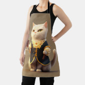 かわいい猫のしもべおもしろいと子猫 エプロン (インサイチュ)