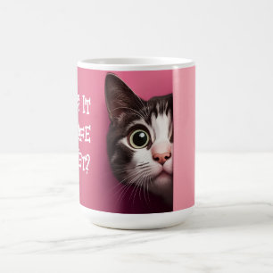 かわいい猫のぞき コーヒーマグカップ